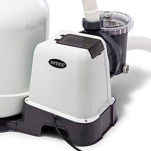 Intex Sand Filter Pump with Saltwater System Maintenance Set Black