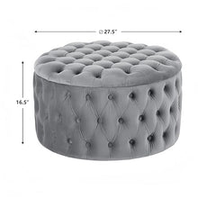 CYYTLFSD Round Storage Ottoman Grey