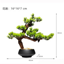 DUYHBAWRS Simulated Bonsai Welcome Pine Decorations Porch Desk Office Living Room Hotel Decoration