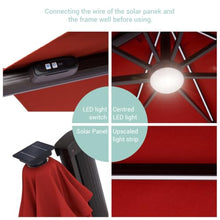 OROTLECT 132'' Lighted Cantilever Umbrella