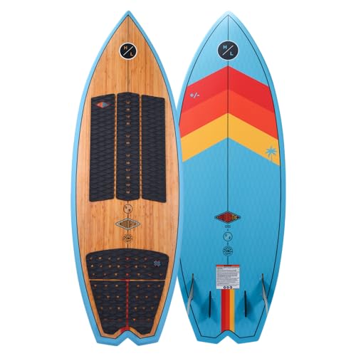 Hyperlite Automatic 5.0 Wakesurf Board Bamboo/Blue