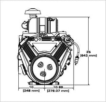Briggs & Stratton 611477-1243-J1 Vanguard 33 HP 993cc Horizontal Shaft Engine
