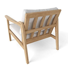 Anderson Teak DS-3025 Amalfi Modern Deep Seating Armchair, Natural