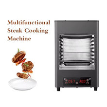 Electric Steak Grill, 1700W Portable Indoor Stainless Countertop Oven, Time Temperature Adjustable, Heats Up To 200-1450℉ Degrees, for BBQ, Grill, Toast, Broil Chicken, Beef, Pork & Vegetables