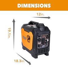 Pulsar 2700 Watt Portable Inverter Generator, Dual Fuel Gasoline & Propane, CO Sensor, Super Quiet, Use for Jobsite, Camping, Outdoor & Home, NE27BISCO
