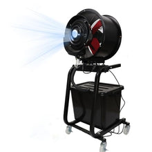 Gtzly Misting Fan, Portable Floor Fan with 42L Water Tank, 300W Metal Fan Blades, 26-33ft Mist Range, for Outdoor Sports, Poolside, Barbeque, Camping