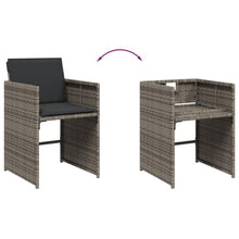AMBERARD Patio Dining Set Set of 10 Grey Furniture Set