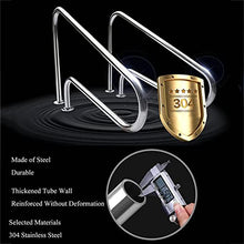 FALIYORS Pool Handrails 31.5x31.5 inches 304 Stainless Steel Handrail Pool Railing 304 Stainless Steel Safety Products for Inground Pool, 2 Packs