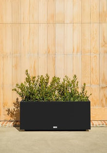 Veradek Block Series Long Box Planter - Rectangular Outdoor Planter