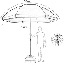 QZQHNYJ Parasol Garden Patio Umbrellas Rainproof And Sunshade Two-In-One Parasol For Sunshade Advertising Umbrella Parasol Large Commercial Umbrella