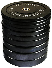 BalanceFrom Olympic Bumper Plate Weight Plate Black