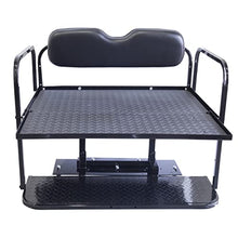 Buggies Unlimited Club Car Precedent Golf Cart Rear Flip Seat Kit Black
