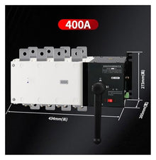 Dual Power Supply Automatic Transfer Switch 4P 380V Manual Switch