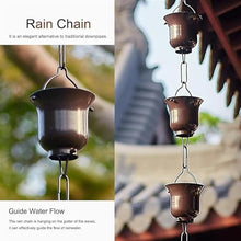 GVBNOTT Aluminum Alloy Rain Chain for Courtyard Temple, Outdoor Garden Decoration Chain for Roof Gutter Downspout, Customized Length Rainwater Catcher Chain，5m/16ft