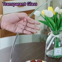 VRFTGHYJU Clear Round Tempered Glass Table Top Replacement for Patio, Office, and Dining Tables - Beveled Polished Edge,(90cm(36inch))