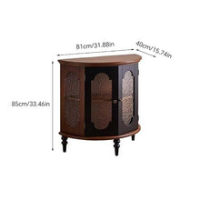 Chicken Couch End Table Porch Semi-Round Table Wall-Mounted Corridor Cabinet Living Room Sofa Side Table Porch Table Corner Tables for Living Room