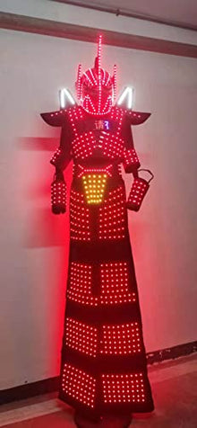 Gracecolorlife LED Light Stilts Walker Robot Suit Black (L)