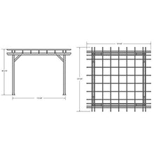 highwood Bodhi Made in America Bodhi 12 x 12 Pergola, Coastal Teak