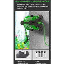 Mini Garden Hose Reel Cart, Lightweight Hideaway Box with 10-Function Spray Nozzle for Car Patio Cleaning Yard Farm and Patio (10 meters water pipe)