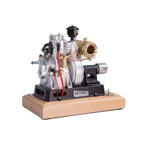 MindXplore RETROL185-Type Micro Single-Cylinder 4-Stroke Engine Model for Classic Vintage Tractor (Pulley Version)