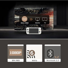 HSJFS Retroid Pocket 4Pro Retro Game Console 4.7in 8G/128G Crystal