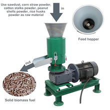 TECHTONGDA 6mm Die Wood Pellet Mill Pelletizer Press Machine Output 132 LBS/H Dual Press Rollers Suitable for Straw Peanut Shells Waste Paper Pellets for Heating & Power Generation 220V