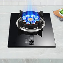 RASRGTRQ Cast Iron & Stainfuless Steel Blue Single Burner Gas Cooker, 7.2KW, 1 Burner, Explosion-proof, Suitable for Natural/Propane Gas