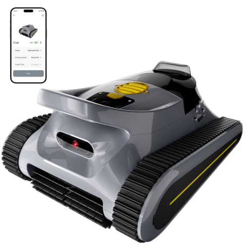 (2026 New) Pool Vacuum Robot - AI Smart Navigation, 360° Top-to-Bottom Cleaning, 3 Cleaning Modes, Over Replaceable Battery Design, for Inground & Above-Ground Pools up to 2,150 Sq. Ft (Graphite Gray)