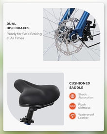 Viribus Adult Tricycle 7 Speed Dual Chain Navy