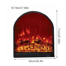 DJVHSRI Fire Place Fireplace Core Wall-Mounted Stove Embedded Villa Bar Restaurant Barbecue Flame Electric Fireplace Simulation Charcoal Lamp Farmhouse Fireplace,