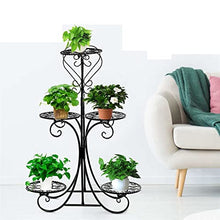 MIIKHI Plant Stand 4/5 Tier Nordic Iron Flower Pot Rack Plant Stand Flower Stand Shelves Bonsai Display Shelf Yard Garden Patio Balcony Flower Stand