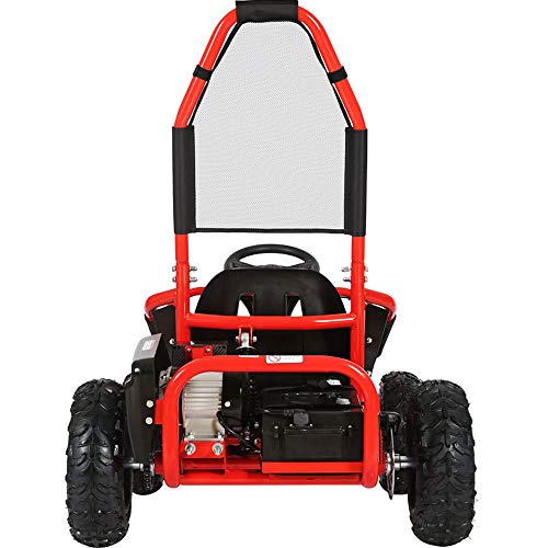 MotoTec Mud Monster Kids Electric Go Kart 48v 1000w Full Suspension Red