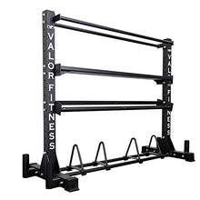 Valor Fitness BG-62 Multi-Functional Storage Rack - Holds Kettle Bells, Dumbbells, Barbells, Wall Balls, Bumper Plates