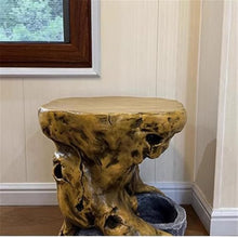 M3b6G8p1 bonsai pot stand Imitation Wooden Base Resin Plant Stand