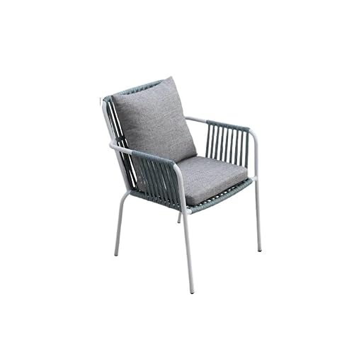 CIzvblxkus Outdoor Plastic Wood Table Leisure Courtyard Garden Balcony Open-air Waterproof Sunscreen Rope Braided Chair Chair for Desk