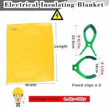 Large Outdoor Insulation Blanket, High Voltage Electrical Insulating Blanket with Clamps, for Substation Field Generator Room