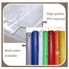 VZCOMM Outdoor Vinyl Curtain Clear Tarpaulin Waterproof Tarp for Gazebo Balcony(20'wx13'h(6.1 x4 m))