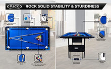 RACK Vega 6-Foot Folding Billiard/Pool Table Blue