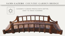 SamsGazebos Country Wood Garden Bridge 6' Brown