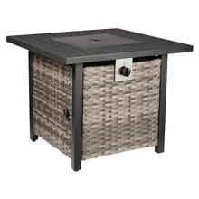 Basel Propane Fire Pit Table 30” Outdoor Firepit 50,000 BTU Firepits for Outside with Lava Rocks and Removable Lid Metal Fire Pit Outdoor Fireplace Propane Fire Pits for Outside CSA Certified