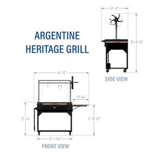 Backyard Discovery Argentine Santa Maria Wood Fire & Charcoal BBQ Grill Black