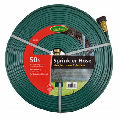 50' Foot 3 Tube Vinyl Sprinkler/Soaker Garden Hose - Pack of (20)