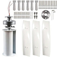 Vertical Axis Wind Turbine Model,3-Blade Axis Wind Turbine Generator,DIY Wind Power Generator Kit,DIY Portable Winds Power Turbine,3-Phase Permanent Magnet Motor,Windmill Power Charger(16000W,48V)
