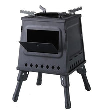Fire Pit Portable Folding Firewood Stove Table for BBQ Picnic Outdoor Camping Card Type