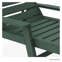 POLYWOOD Nautical Chaise, Green