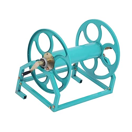 Garden Hose Holder Compact Trolley for Hose Reel, Heavy Duty Metal Hose Reel, Hose Holder for Water Hose Suitable for Gardens, Lawns and Outdoors