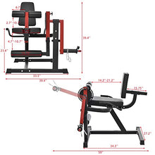 None Leg Extension and Bending Machine - Leg Exercise Machine with Adjustable Sat Backrest and Rotating Leg Extension, Suitable for Home Gym Leg Tendon Exercise Red