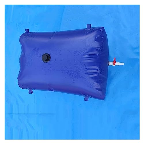 PHLEPS Water Storage Bladder Tank Container, Collapsible Water Storage Bladder Large-Capacity Water Barrel Bag Portable Emergency Water Storage Tank for Outdoor Farm Garden Storage Accessories (Color
