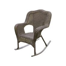 International Caravan Furniture Piece Camelback Resin Wicker Rocker