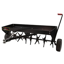 Brinly PA-482BH-A2 Tow Behind Plug Aerator with Universal Hitch, 48", Matte Black